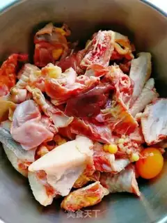 Make Powder chicken step 1