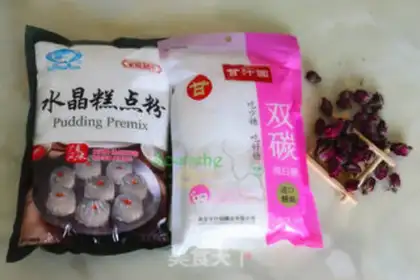 Make Rose crystal cake step 0