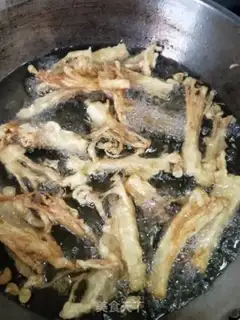 Make Fried golden mushrooms step 4