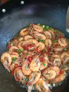 Make Red-fried prawn step 4