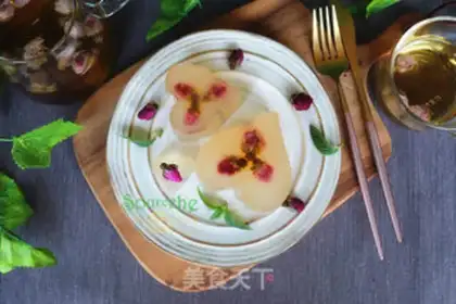 Make Rose crystal cake step 7