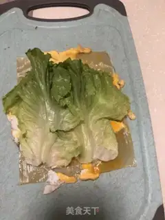 Make Fried omelet with cold noodles step 3