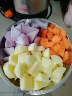 Make Curry chicken step 1