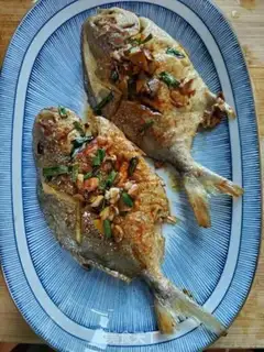 Make Fried mackerel step 7