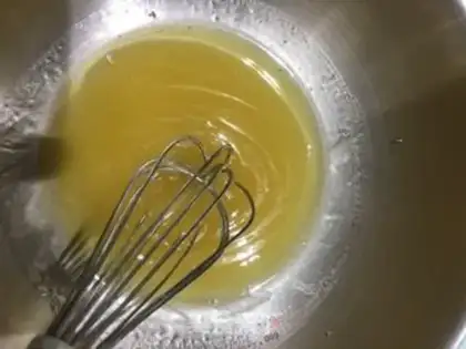 Make The egg yolk mooncake step 11