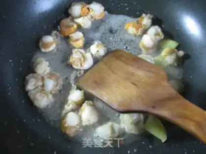 Make Scallops and celery step 3