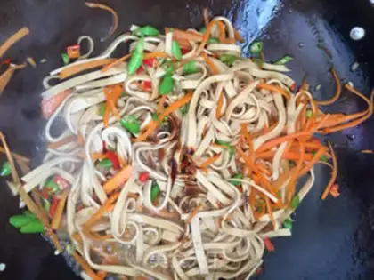 Make Carrot, bean peel step 3