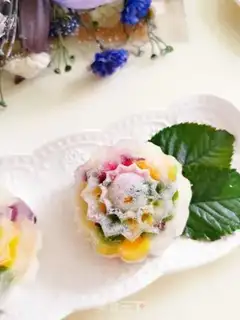 Make Mango flower cream step 15