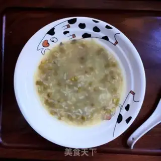 Make Green bean congee step 5