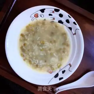 Make Green bean congee step 6