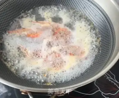 Make White burning shrimp step 2