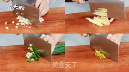 Make Double chopping fish head step 1