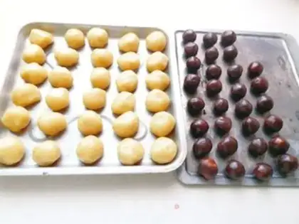 Make Bean and egg yolks step 7