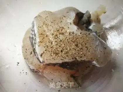 Make Black pepper cod step 1