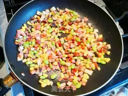 Make Pumpkin fried rice step 5