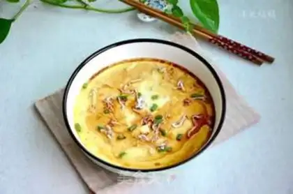 Make Silver fish steamed eggs step 7