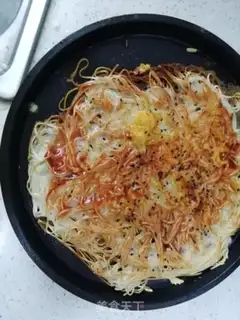 Make Noodle sesame pancakes step 8