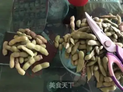 Make Five fragrances of green beans step 0