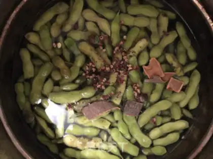 Make Five fragrances of green beans step 2