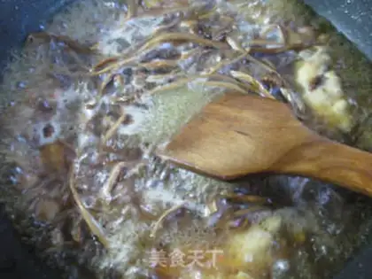 Make The tea, mushrooms, peanuts step 10