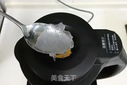 Make Peach gel, silver ostrich step 4