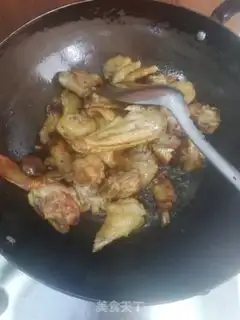 Make Chicken stew mushrooms step 3