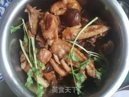 Make Chicken stew mushrooms step 7
