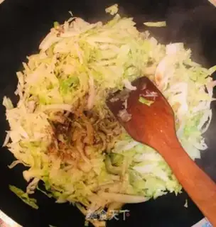 Make Pork fan cabbage step 5