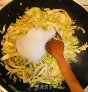 Make Pork fan cabbage step 6