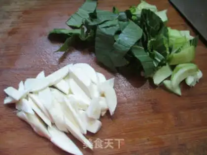Make The green rice noodles step 2