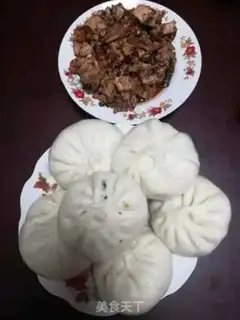 Make Puffy mushroom buns step 7