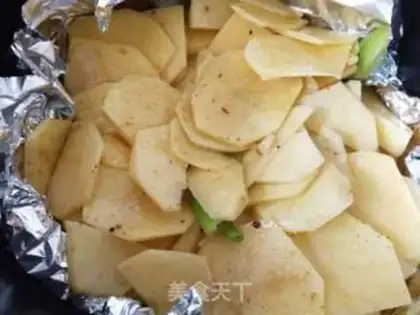 Make Barbecue potato chips step 2
