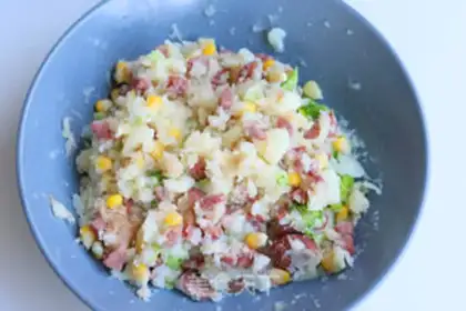 Make Beef sausage mashed potatoes step 6