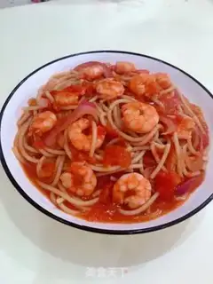 Make Shrimp tomato pasta step 12