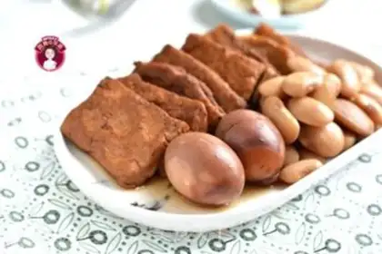 Make Five spics of tea and eggs dry step 9
