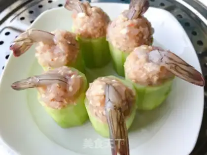 Make Fresh shrimp cucumber step 3