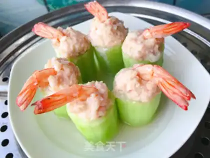Make Fresh shrimp cucumber step 4