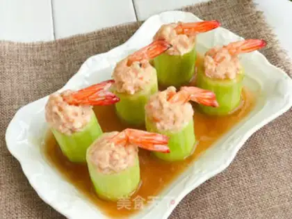 Make Fresh shrimp cucumber step 7
