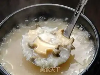Make Abalone shrimp congee step 4