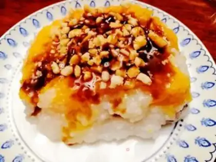 Make Sweet peanuts with iced rice cake step 8