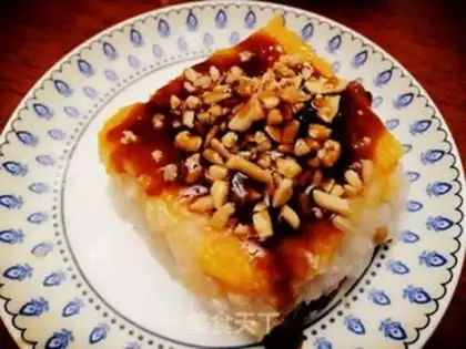 Make Sweet peanuts with iced rice cake step 10