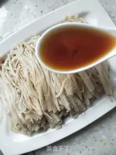 Make Oily needle mushrooms step 4
