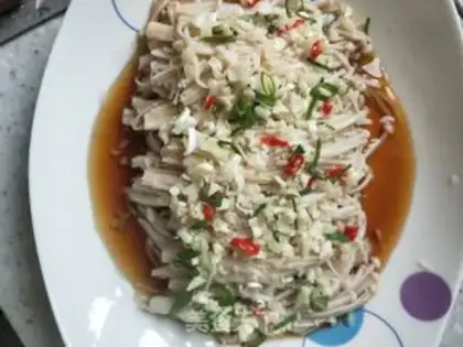 Make Oily needle mushrooms step 5