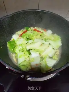 Make Cherry shrimp and cabbage step 3