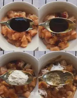 Make Tomato chicken chest step 1