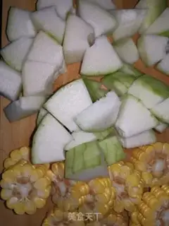 Make Pumpkin corn chicken soup step 3