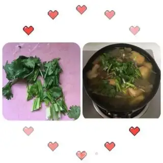 Make Bean sprouts, beef soup step 3