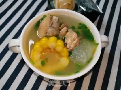 Make Pumpkin corn chicken soup step 7