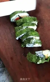 Make Fish pastry sushi step 8