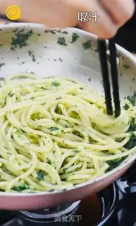 Make Spinach pasta step 9